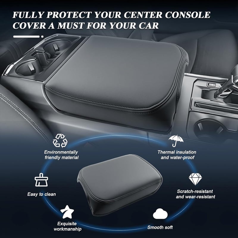 BIBIBO 2023-2026 Super Duty Center Console Armrest Cover 2023 2024 2025 2026 F/250/F-350/F-450 Ford Super Duty Truck (XL/XLT/Lariat/King Ranch/Platinum) Arm Rest Cover 2025 Super Duty Accessories - Image 2